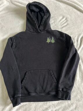 Change of Heart Men’s Charcoal Gray Hoodie Sweatshirt with Pine Graphic XS
